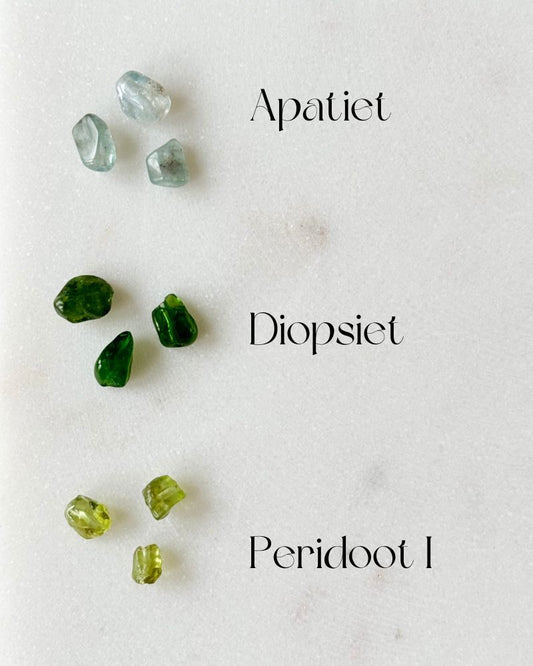 DIY halsketting met 3 edelstenen of parels