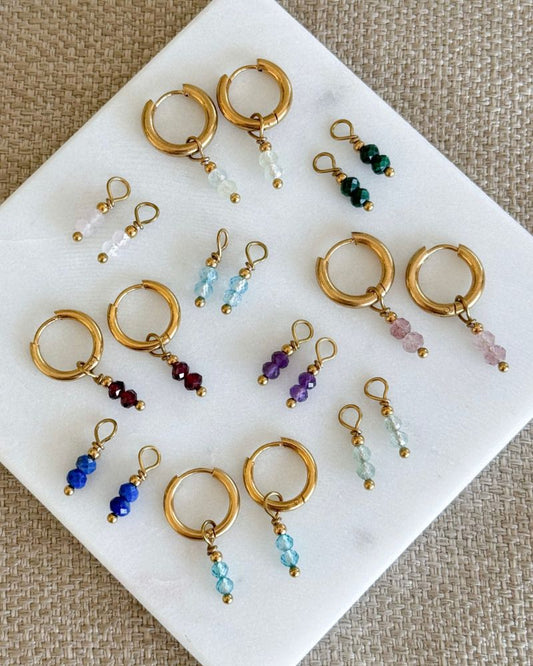 Losse hangers voor oorbellen goud