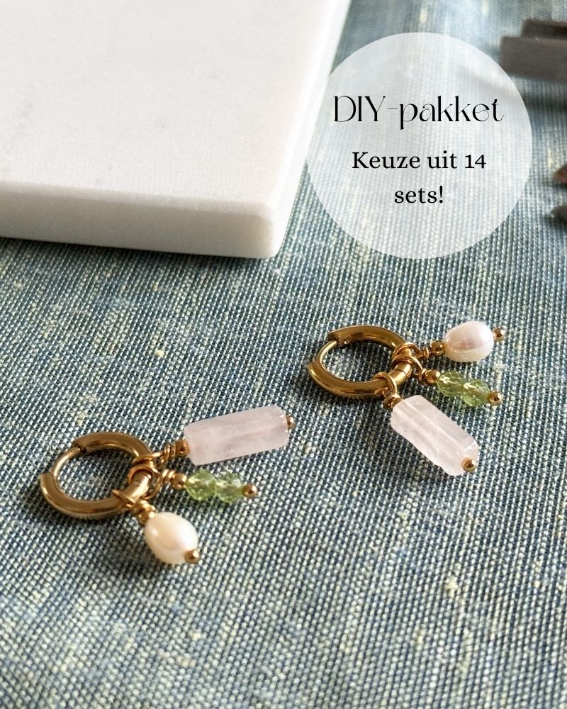 Zelf oorbellen maken | Met edelstenen en parels | DIY oorbellen maken set