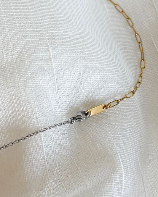 Peggy-Sue | Bicolor ketting dames | Tweekleurige stainless steel ketting