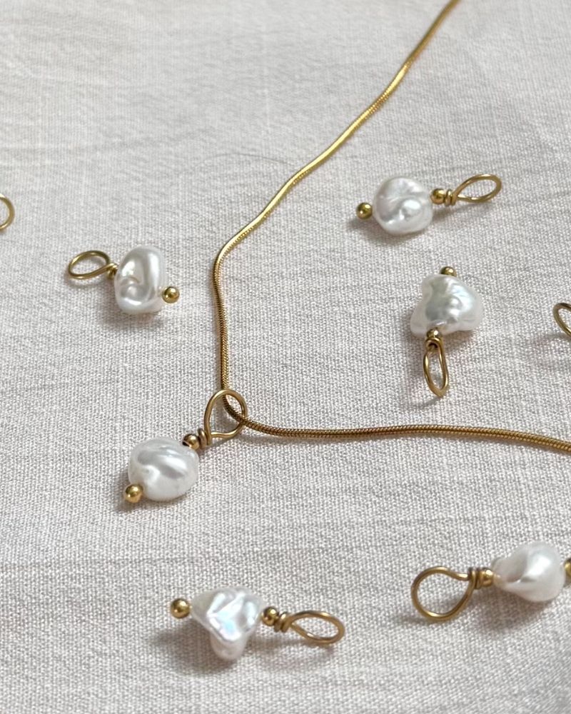 keshi parel ketting hanger