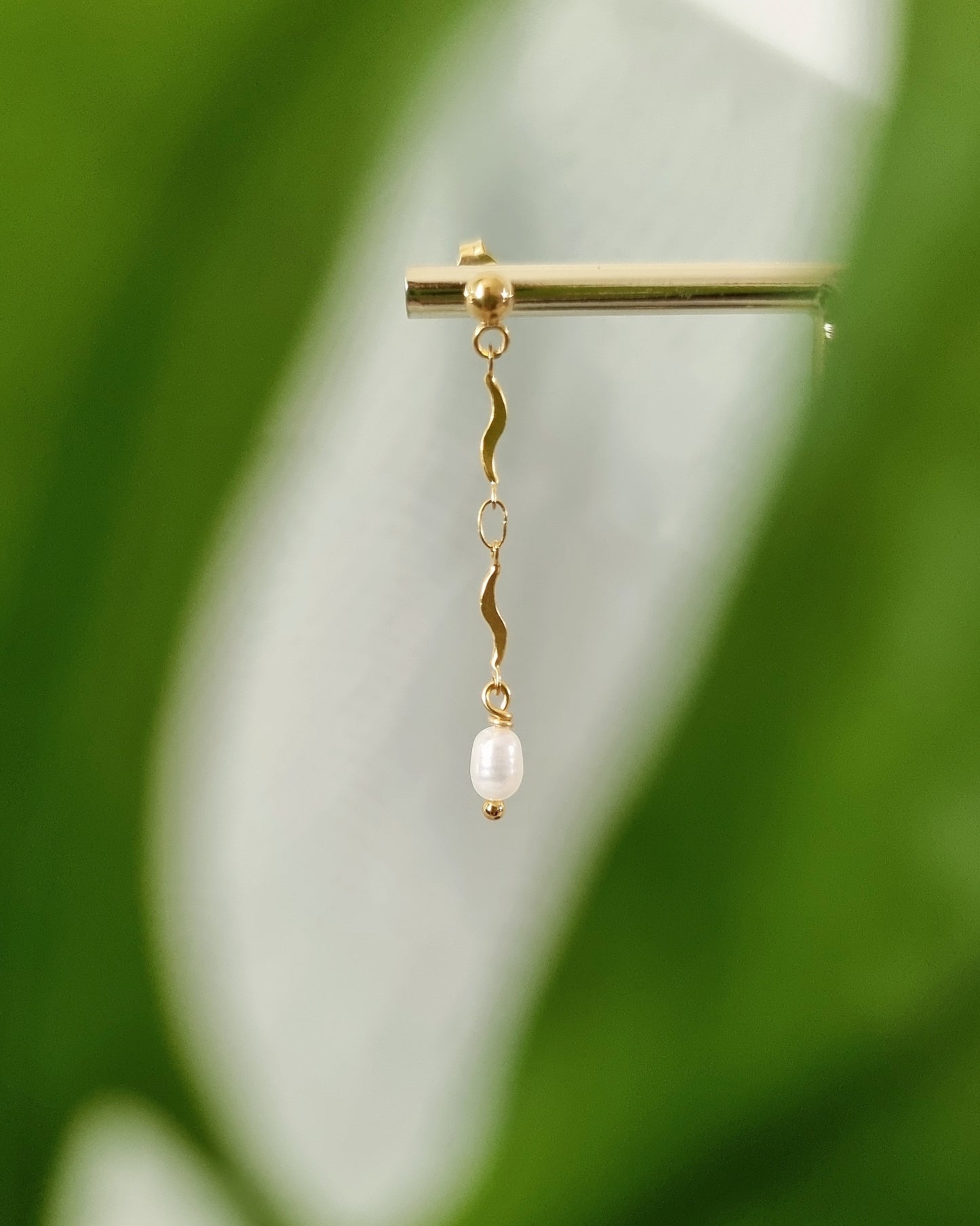 gouden stainless steel oorbellen