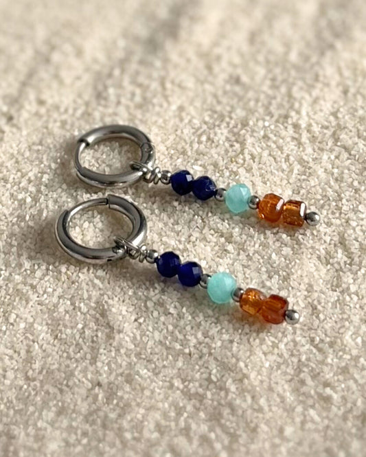 zilver stainless steel oorbellen