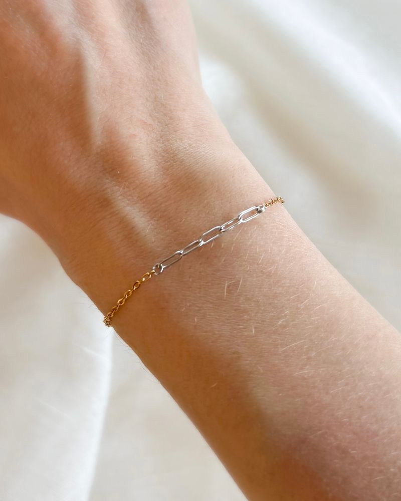 Bicolor armband dames | Stainless steel