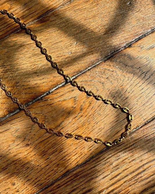 Colette | Gouden koffieboon ketting | Stainless steel