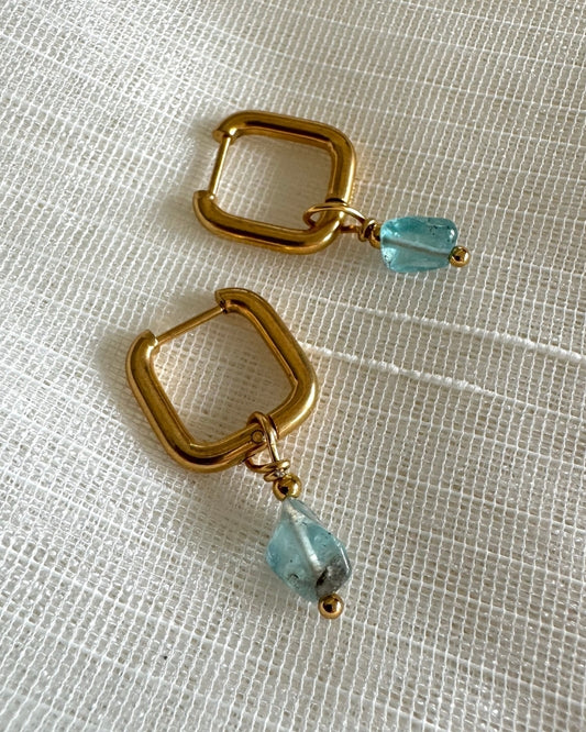 gouden oorbellen met edelstenen