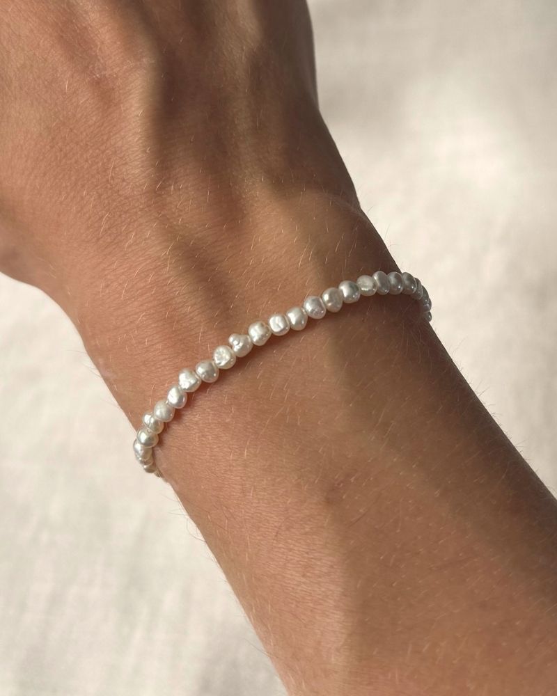 parel armband goud rvs barokparels