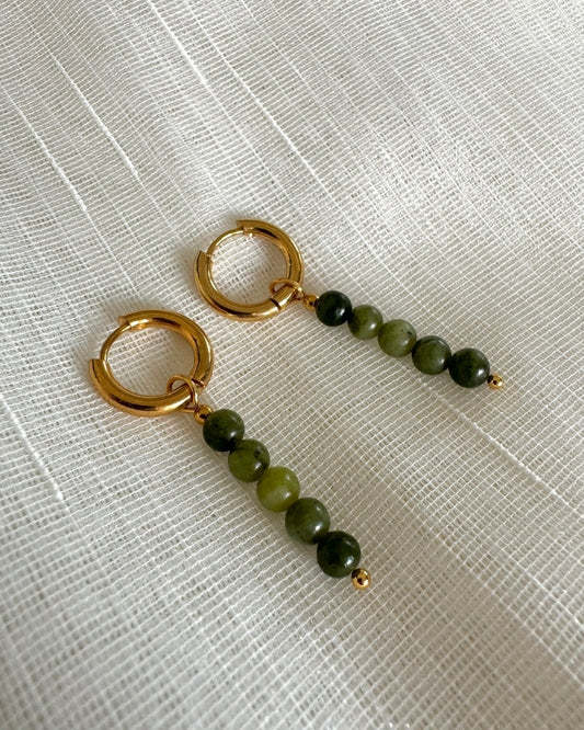 stainless steel oorbellen goud