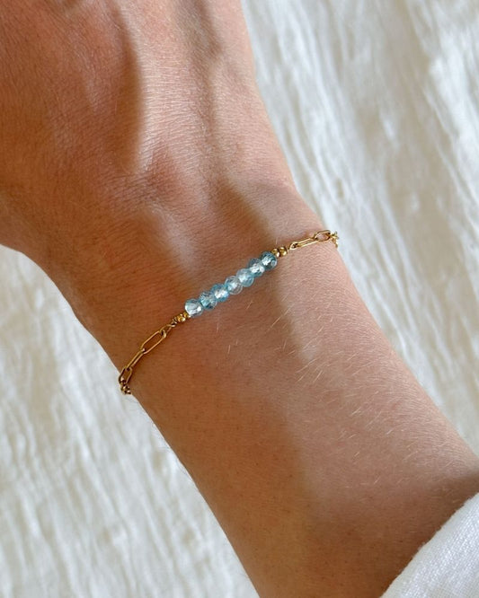 gouden armband met topaas