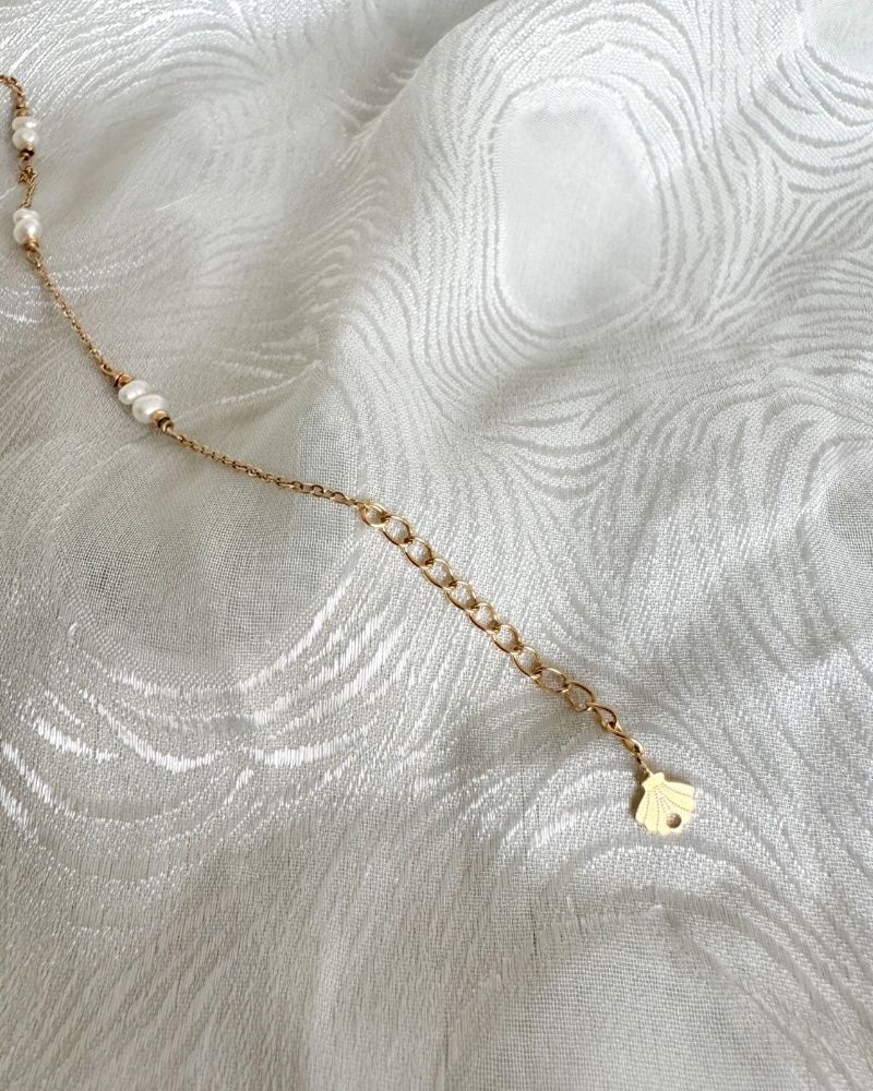 Océane | Gouden armband met kleine parels | Goud stainless steel