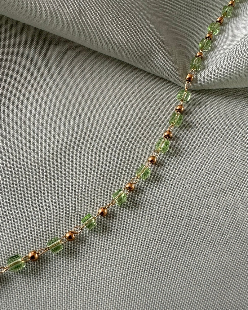 gouden armband stainless steel groen