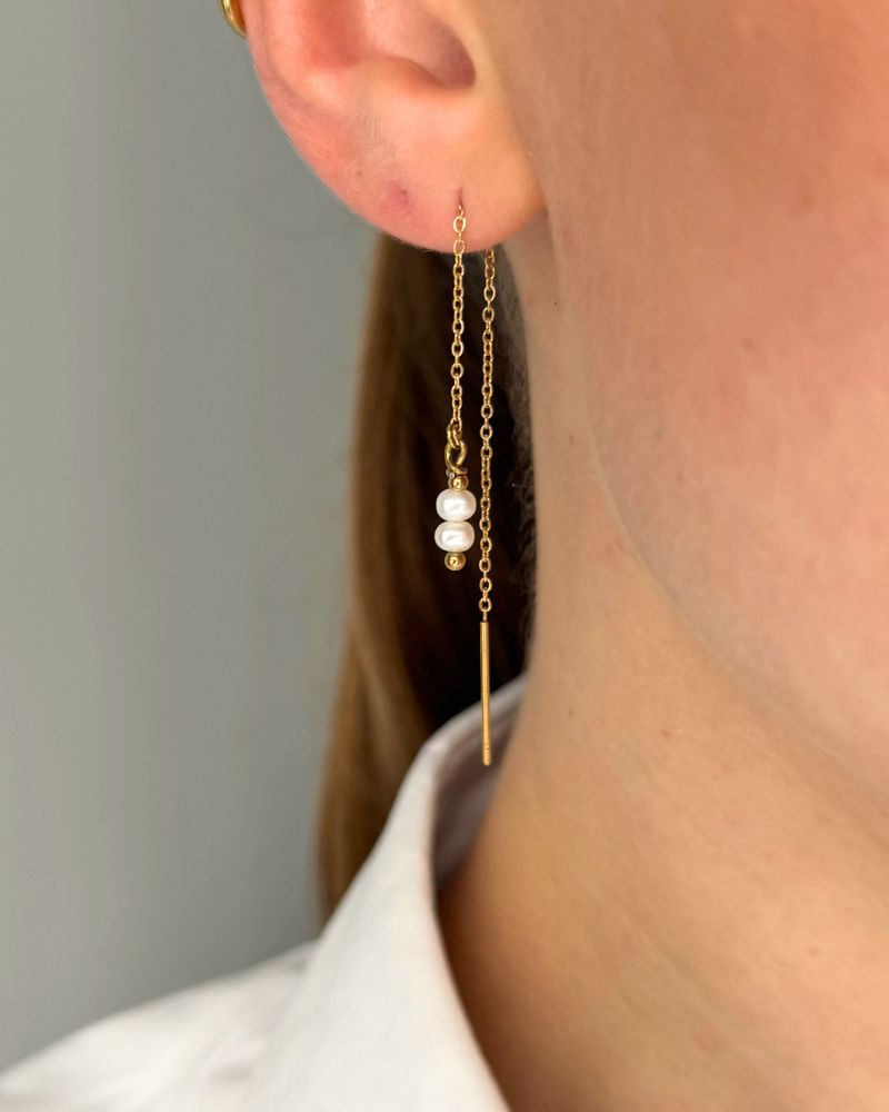 doortrekoorbellen goud met parels