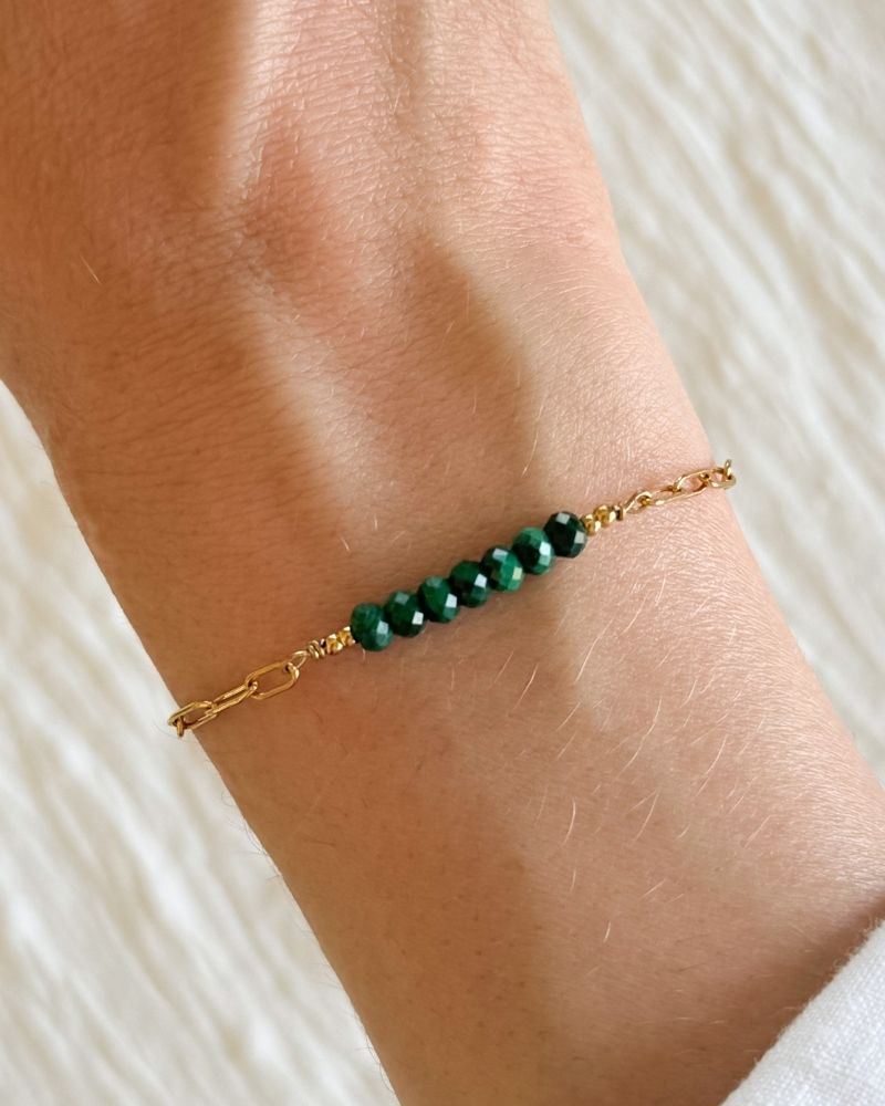 stainless steel armband met edelstenen