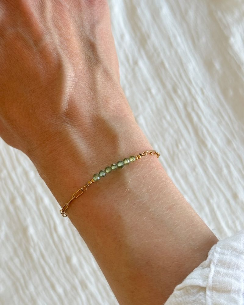 stainless steel armband edelstenen