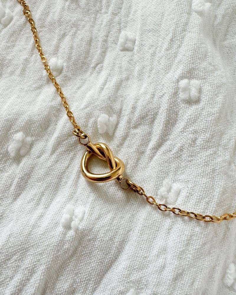 Amour | Gouden ketting met hart | Stainless steel