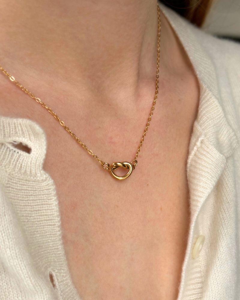 Amour | Gouden ketting met hart | Stainless steel