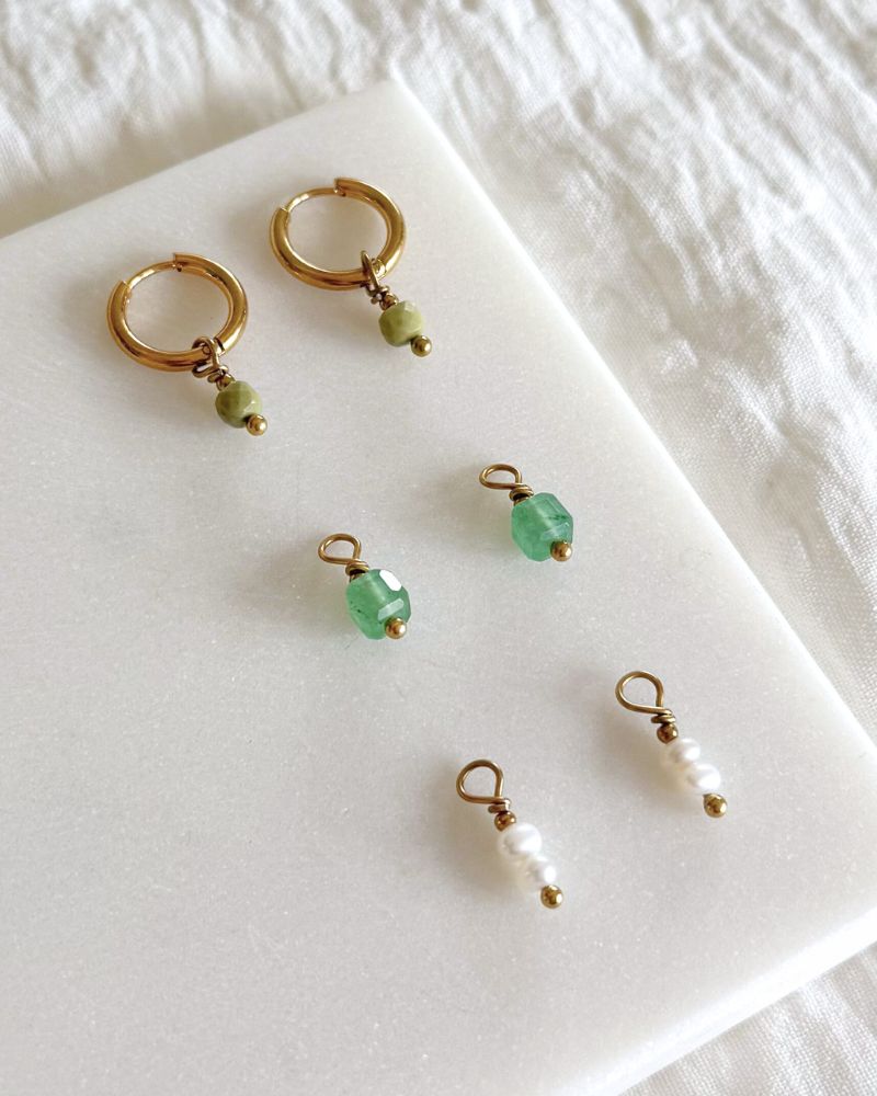 gouden mix en match oorbellen