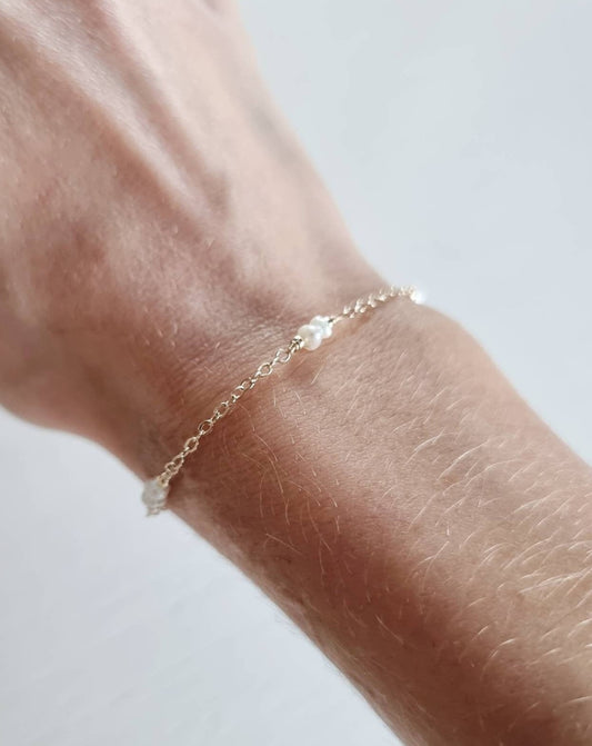 14k gold filled parel armbandje
