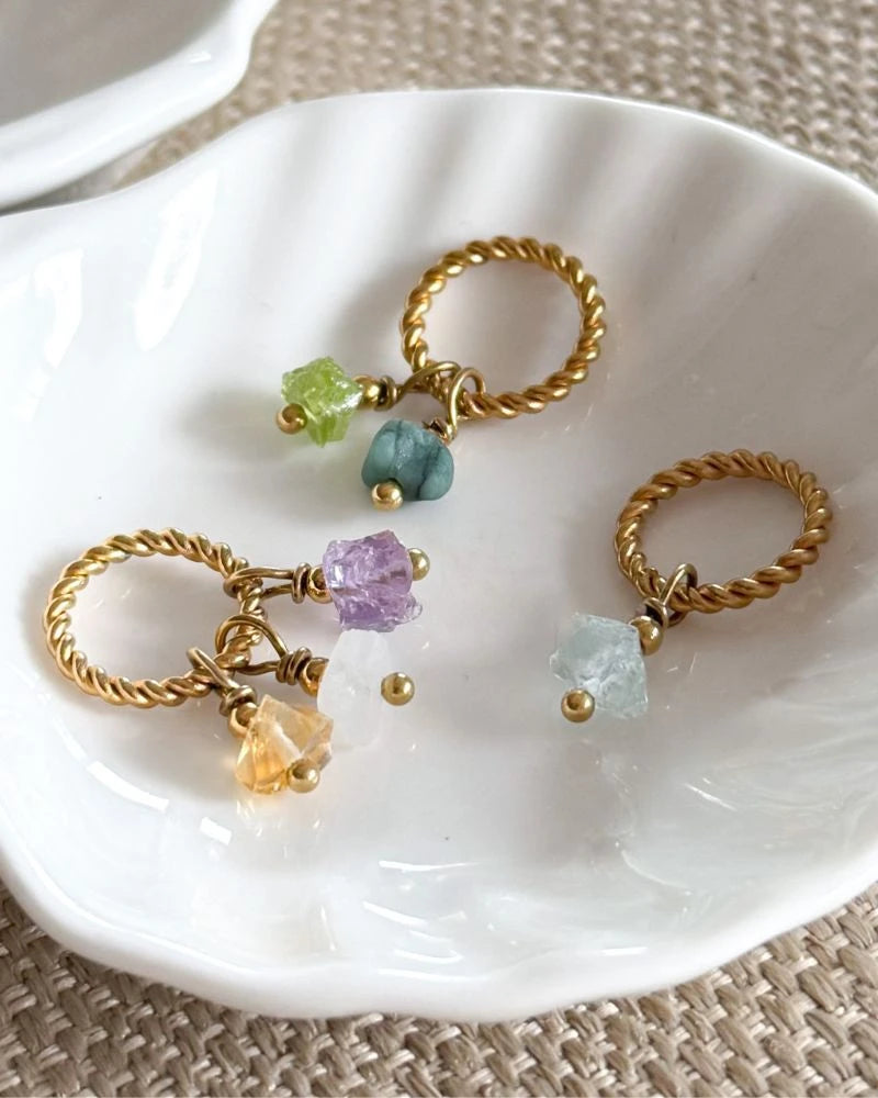 hanger geboortestenen gold filled