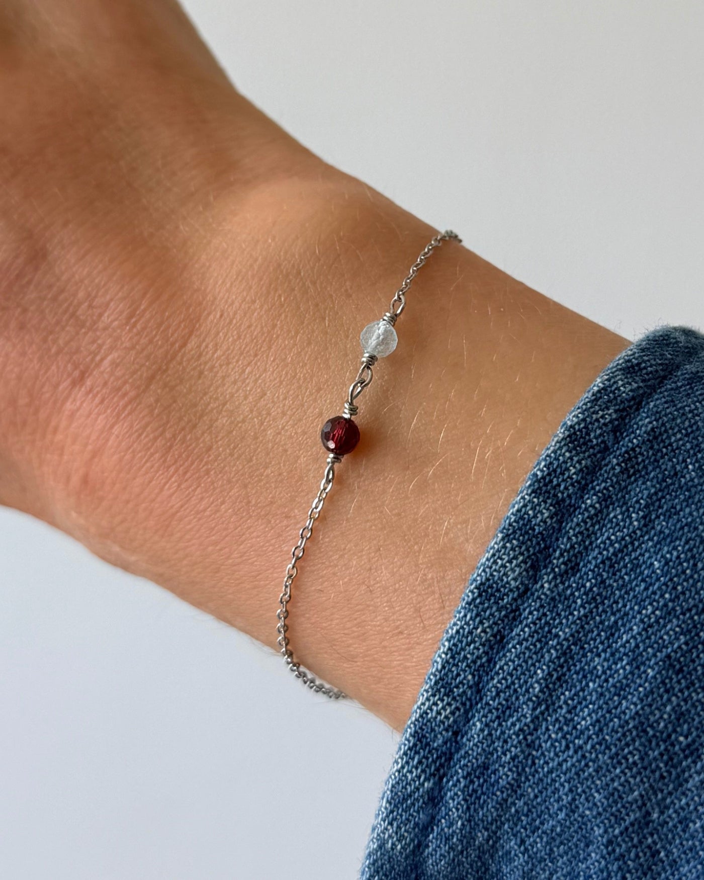 moeder en dochter armband zilver