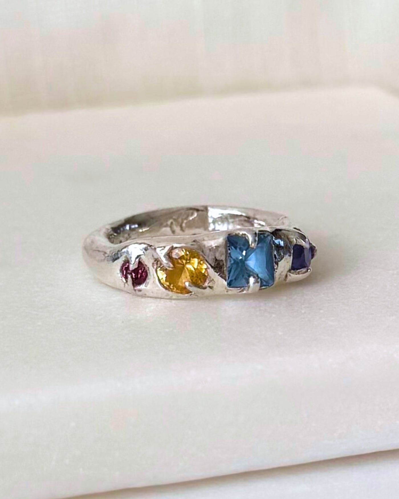 unieke zilveren ring handgemaakt