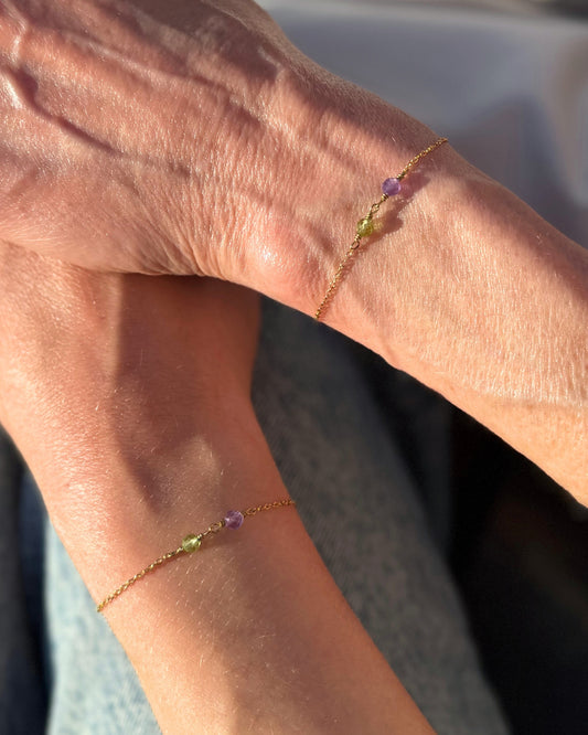 moeder dochter armband goud