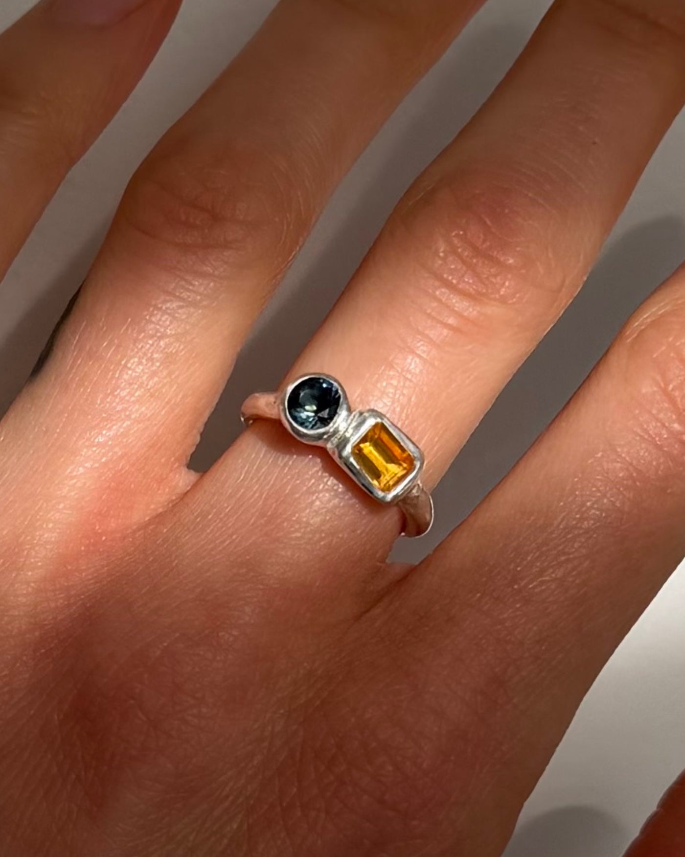 handgemaakte zilveren ring massief zilver