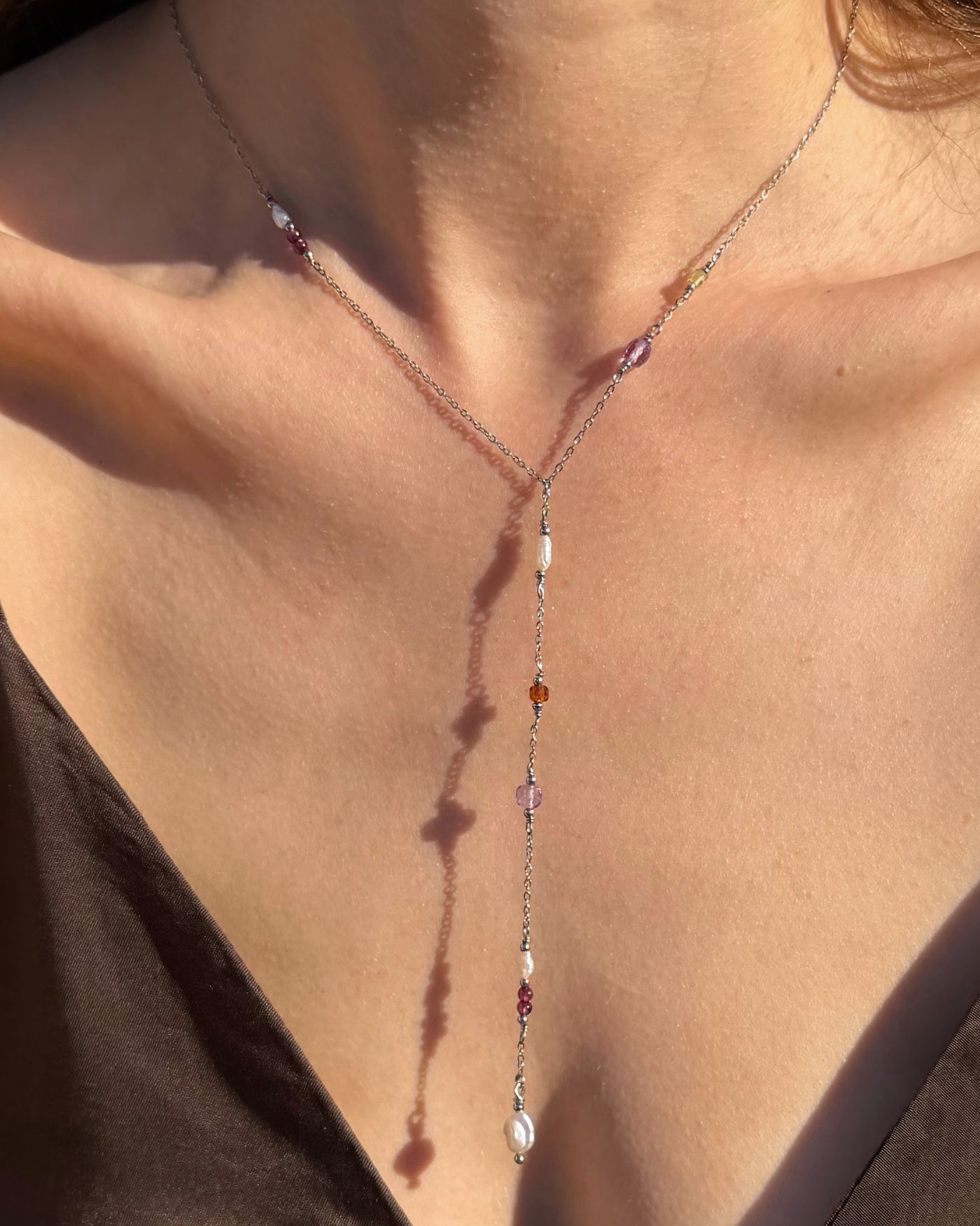 zilveren y-ketting handgemaakt