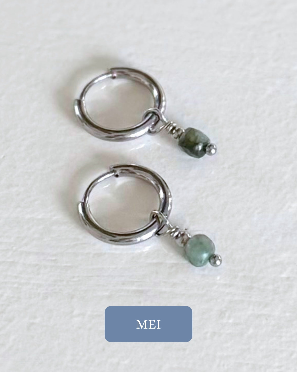 geboortesteen oorbellen mei zilver