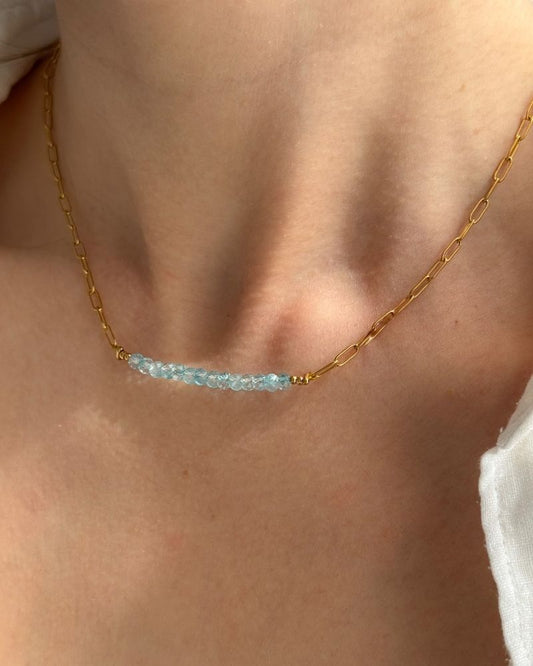 Topaas ketting goud