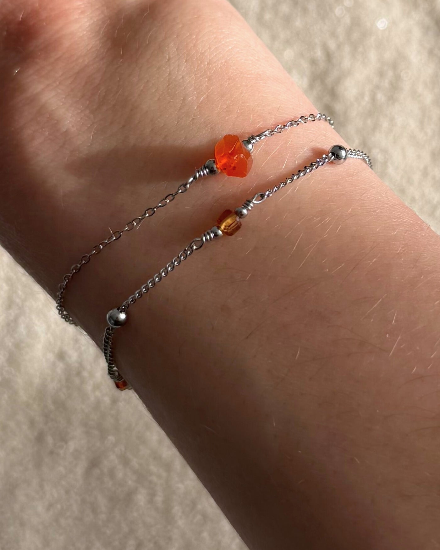 handgemaakte zilveren edelsteen armbanden rvs zilver