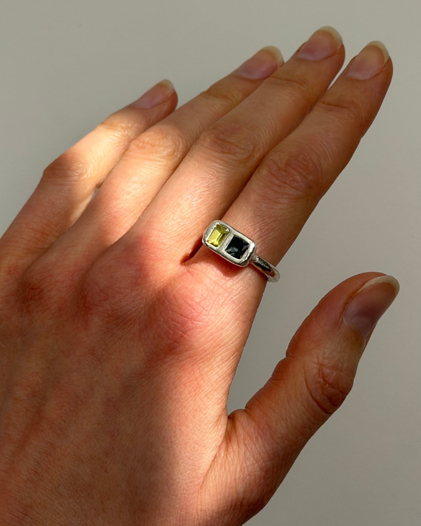 handgemaakte ring van zilver