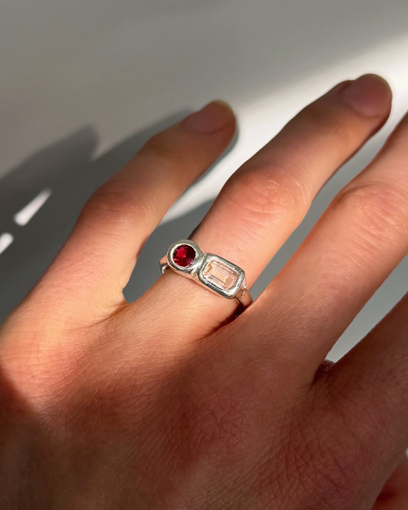 handgemaakte zilveren ring uniek