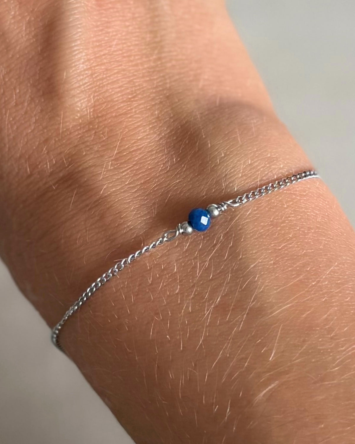 Armband met geboortesteen zilver
