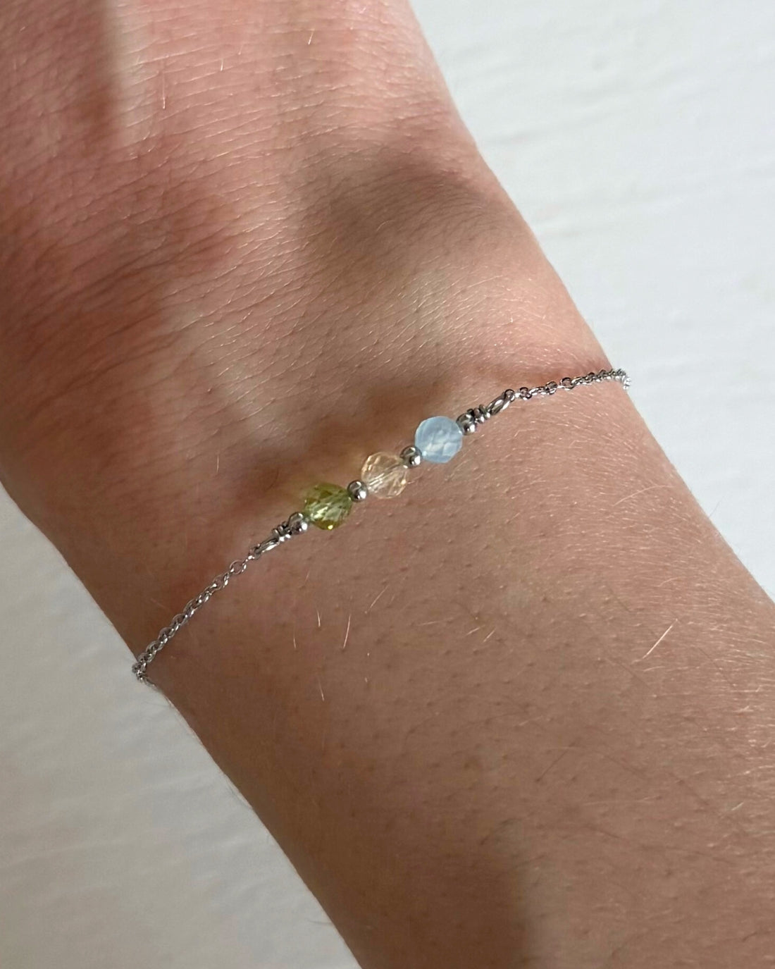 armband met 3 geboortestenen