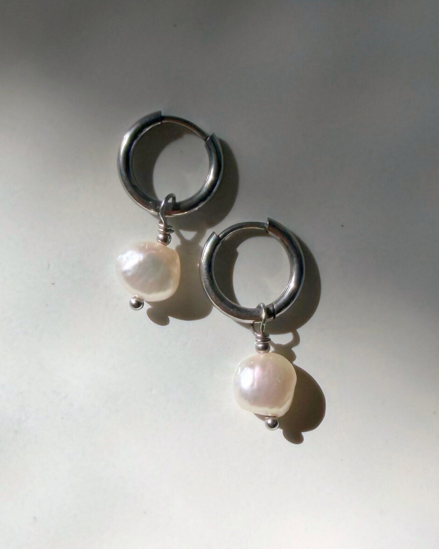 parel oorbellen zilver barok