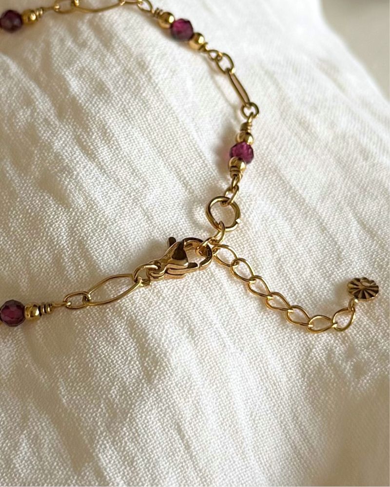 almandien granaat armbandje