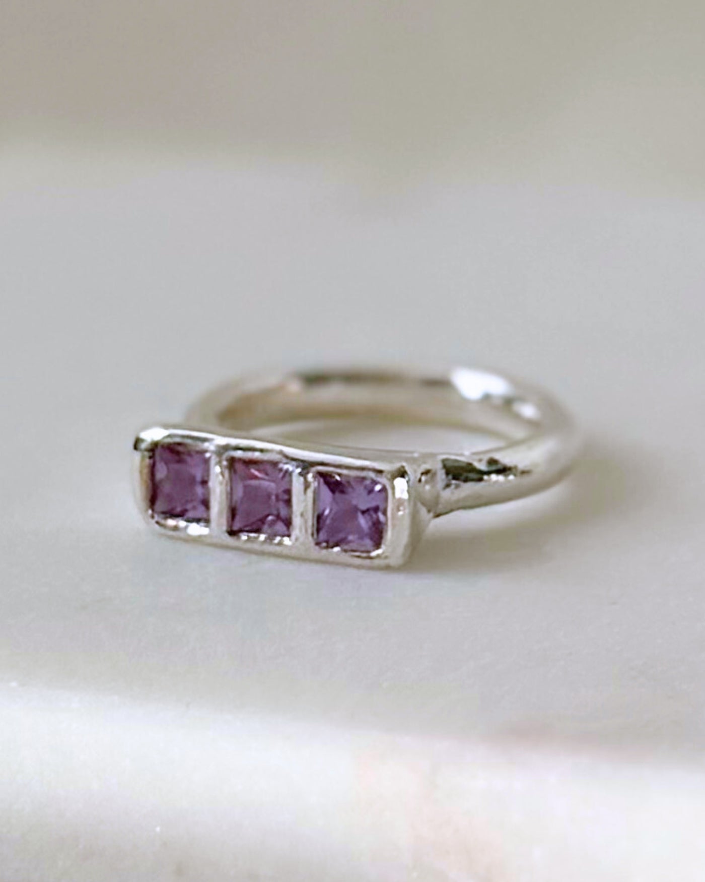 massief zilveren ring handgemaakt