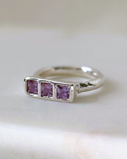 massief zilveren ring handgemaakt