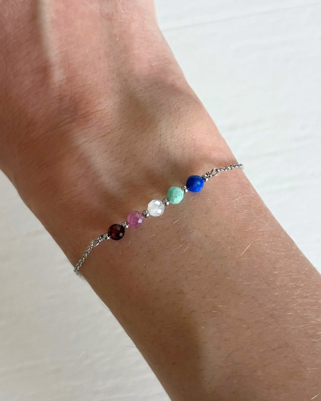 armband met 5 geboortestenen