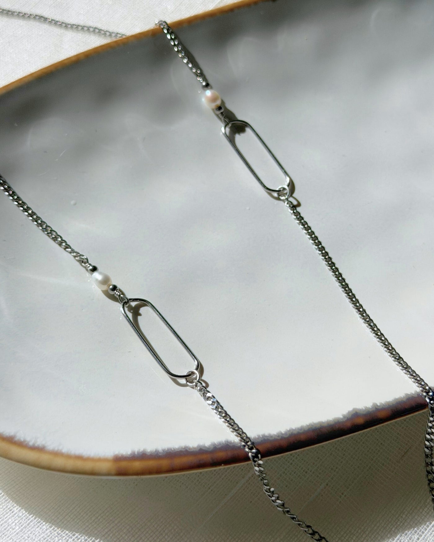 fijne schakelketting handgemaakt zilver 