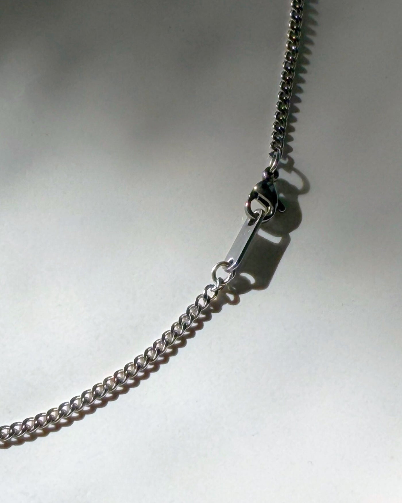 Maeve | Schakelketting met parels | Zilver stainless steel