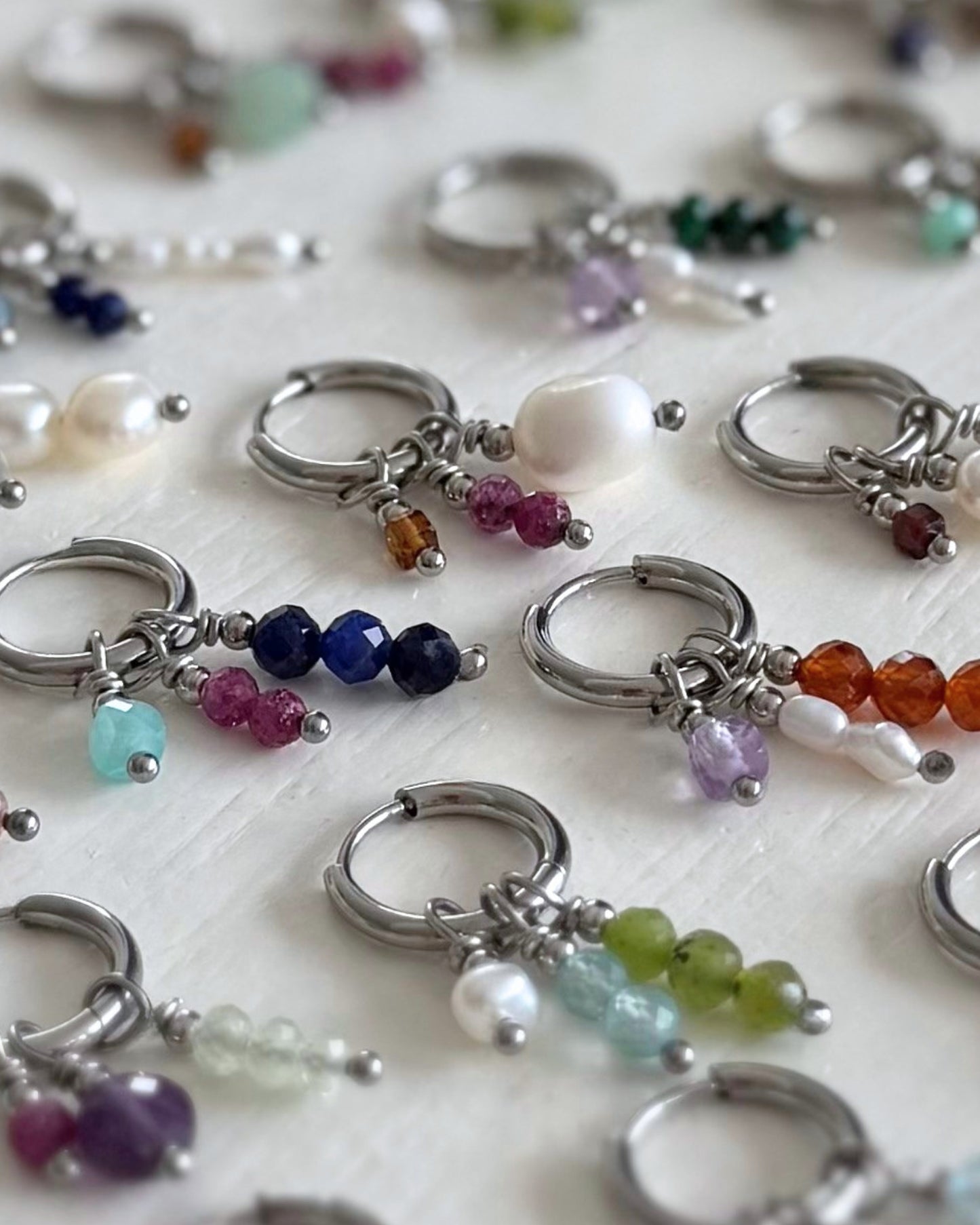 ontwerp jouw eigen oorbellen zilver meerdere bedels