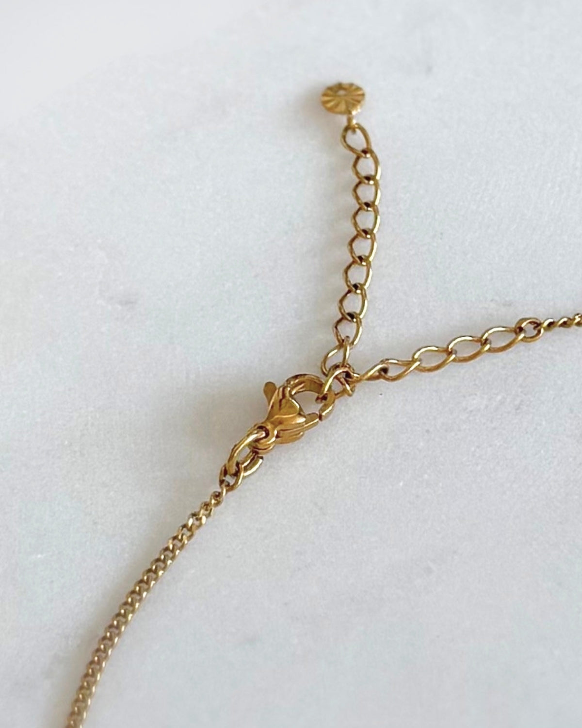 Ketting met geboortestenen | 1, 2 of 3 birthstones | Goud stainless steel
