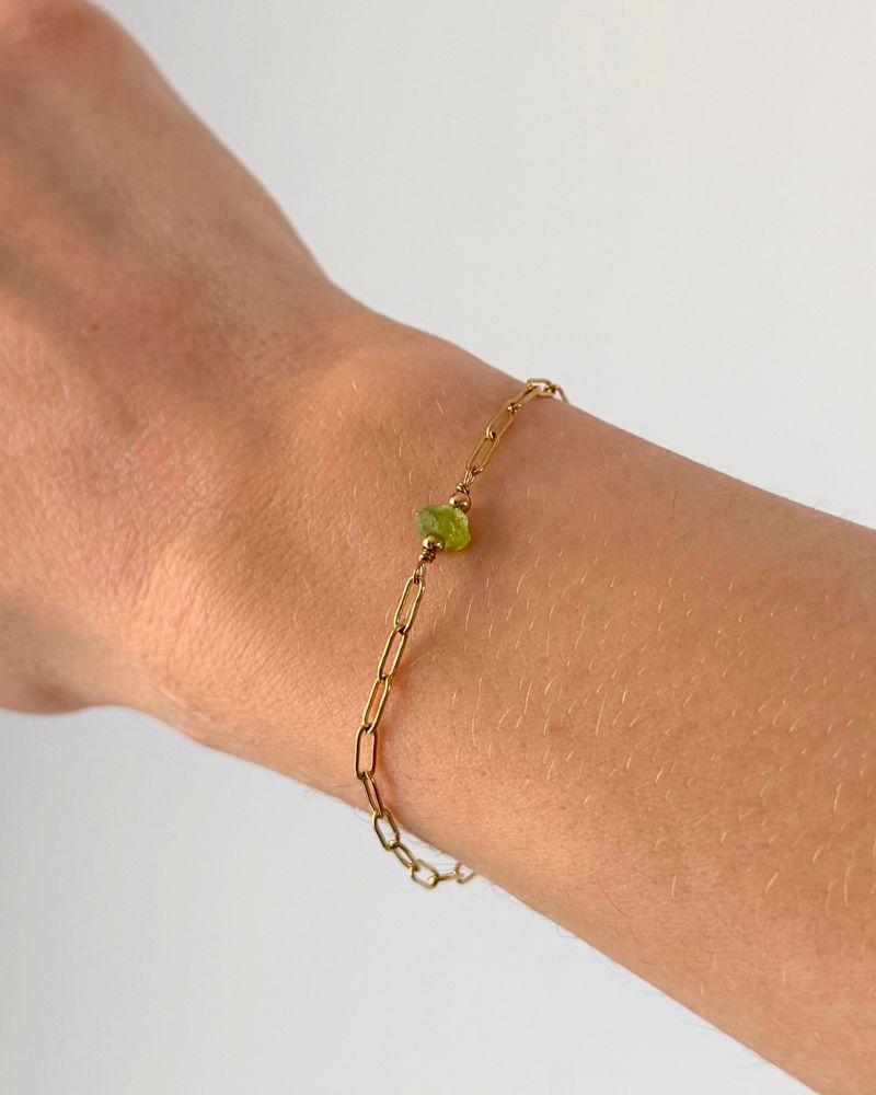 geboortesteen armband ruwe steen