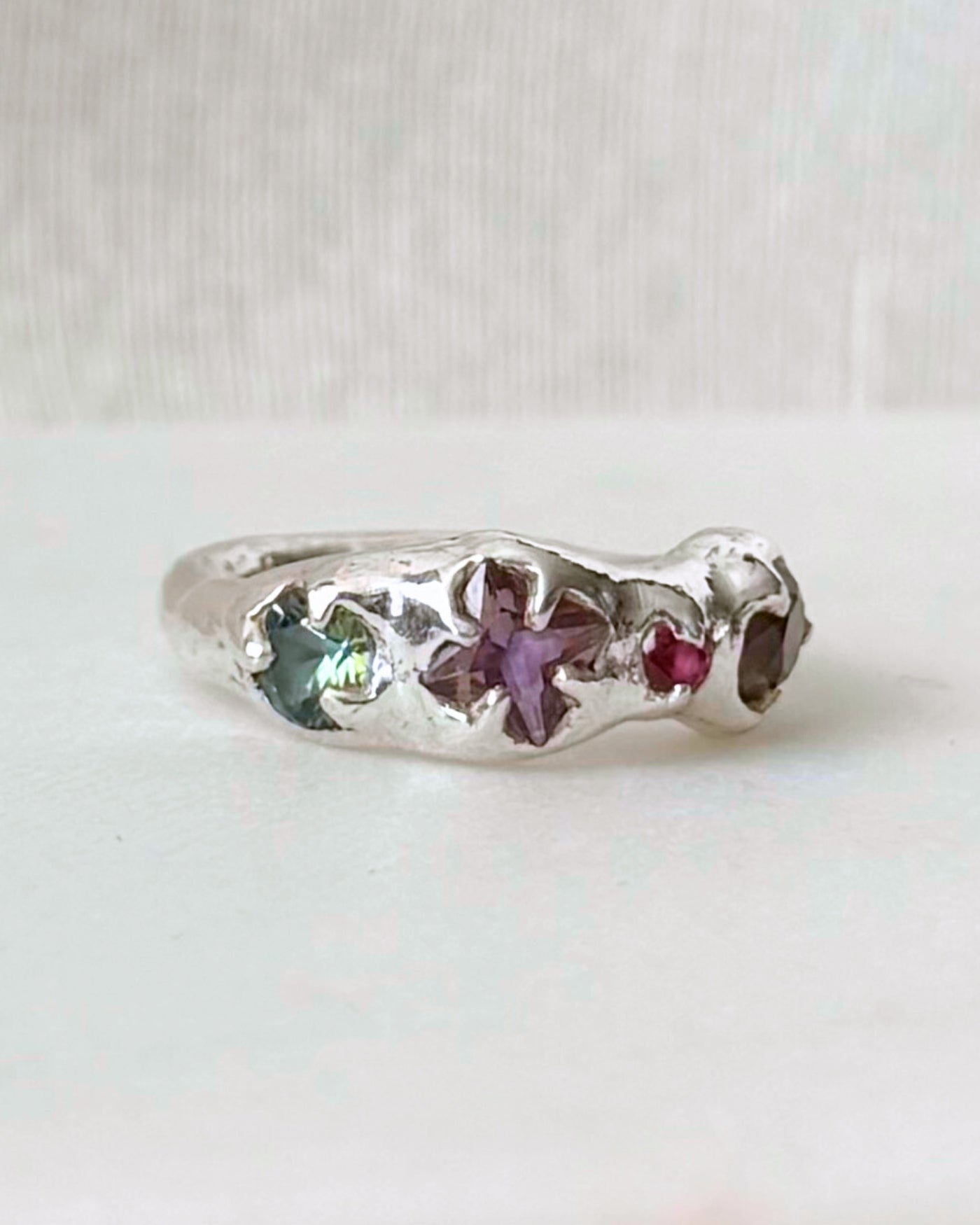 unieke zilveren ring handgemaakt