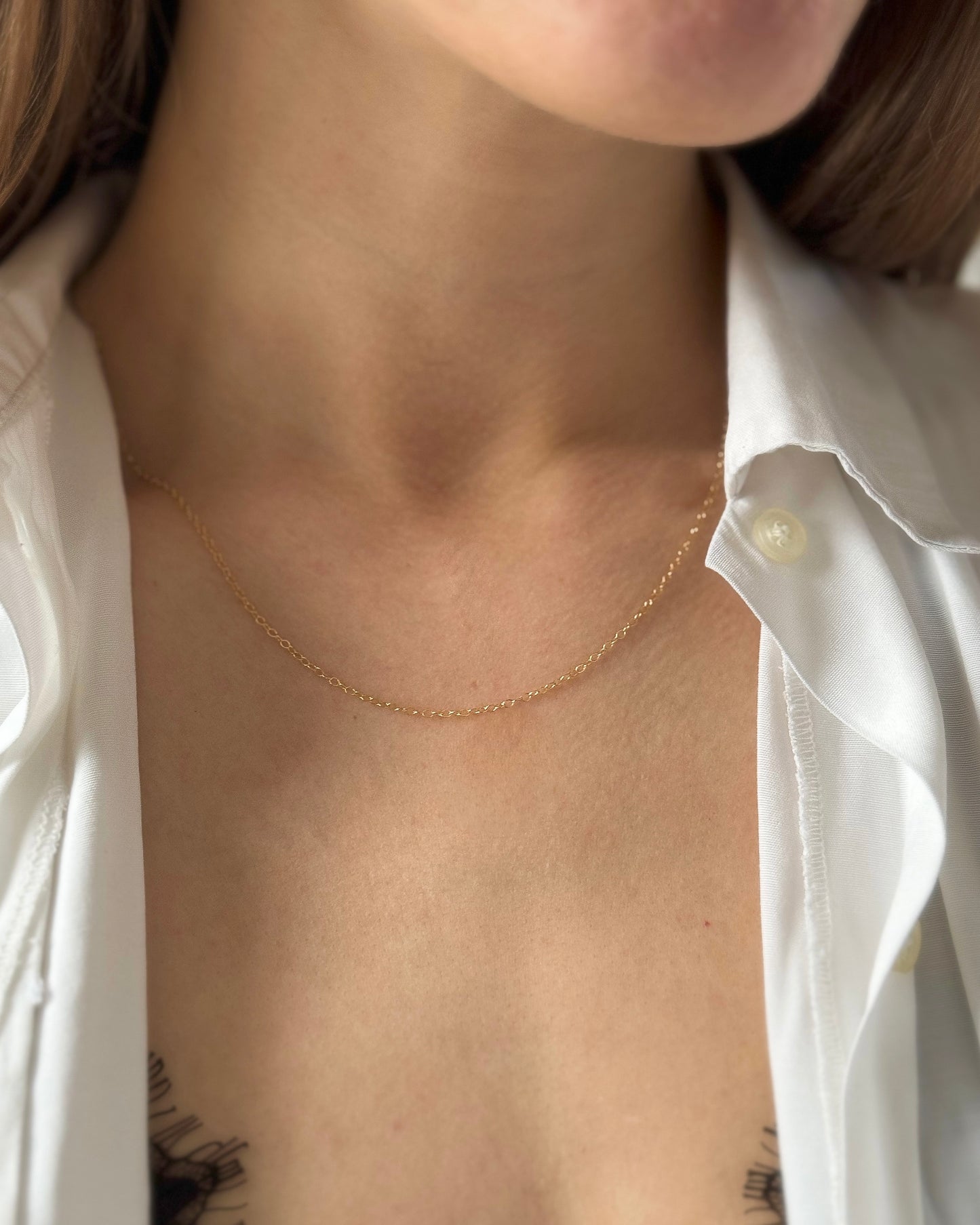 14k gold filled ketting | Gouden ketting, op maat gemaakt