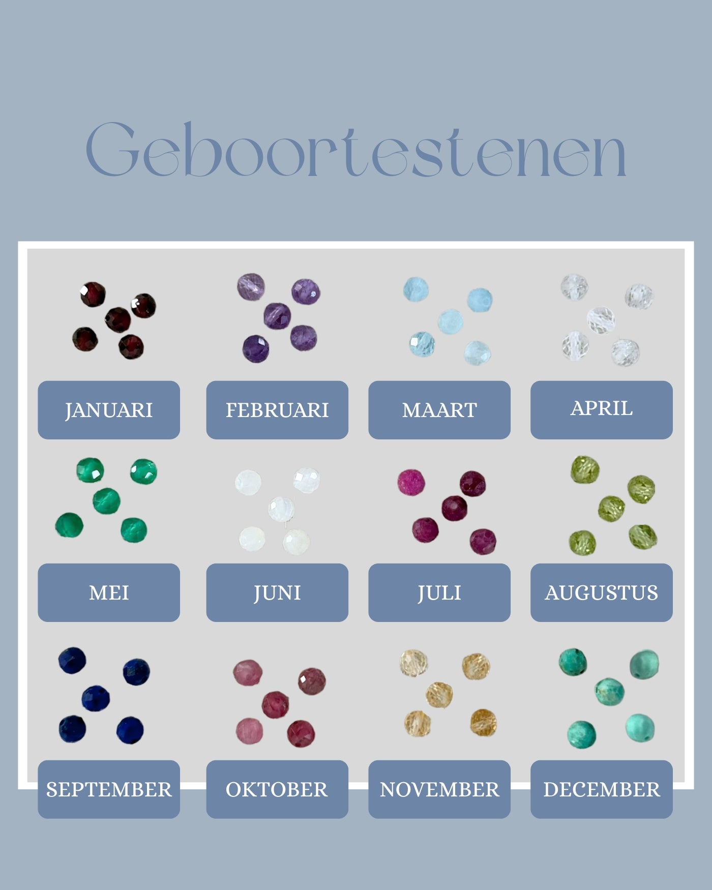 geboortestenen sieraad