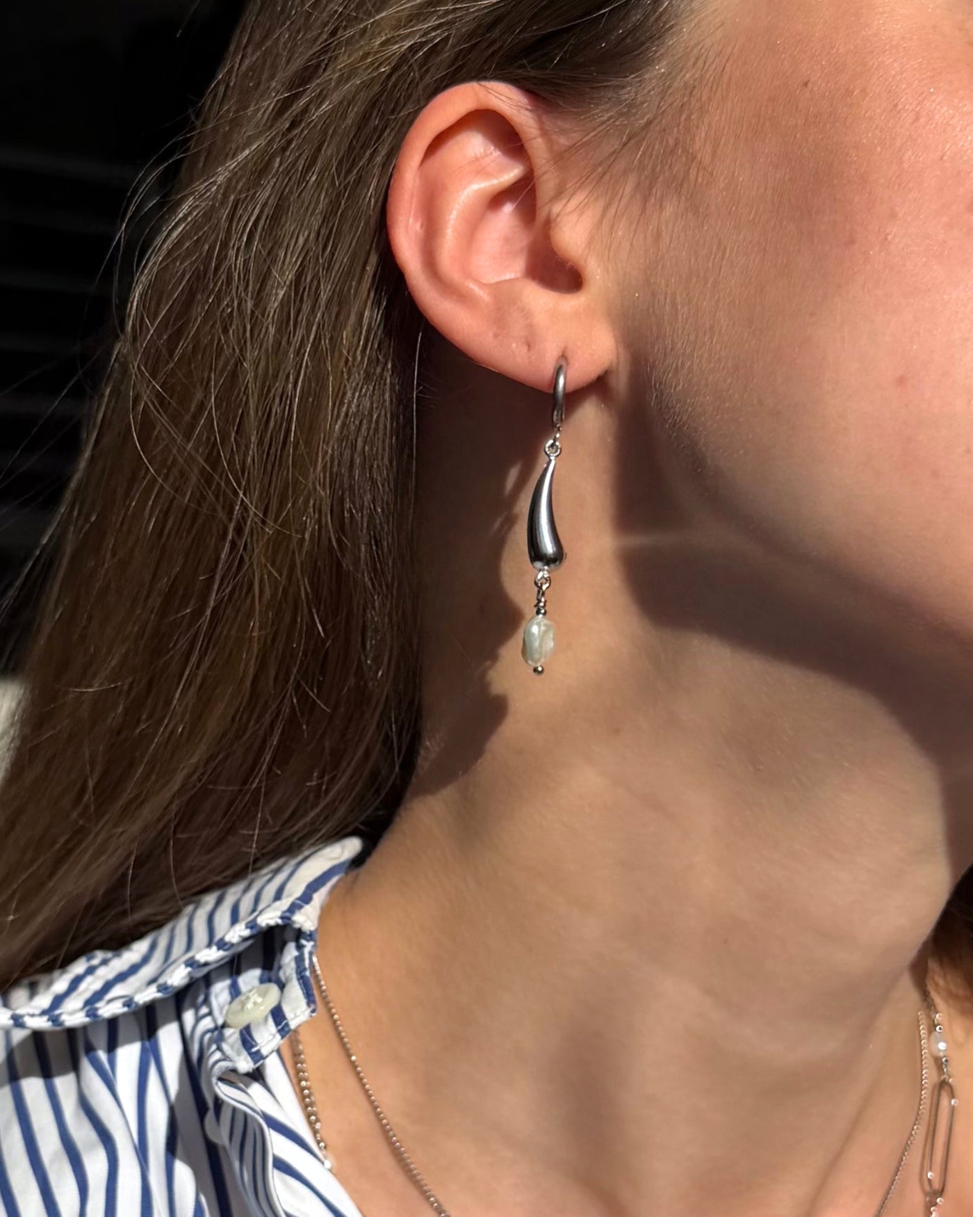 lange oorbellen zilver