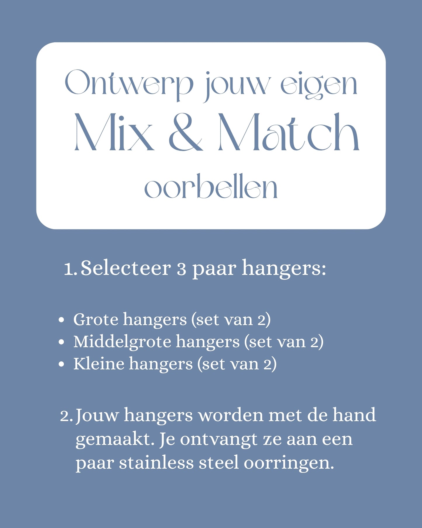 ontwerp jouw eigen mix & match oorbellen 